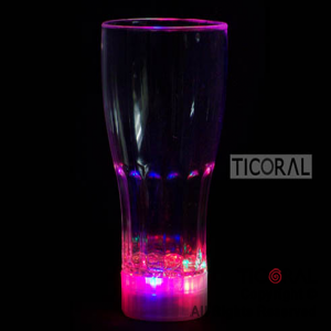 VASO LUMINOSO TRANSPARENTE 15CM HS8503 x 1